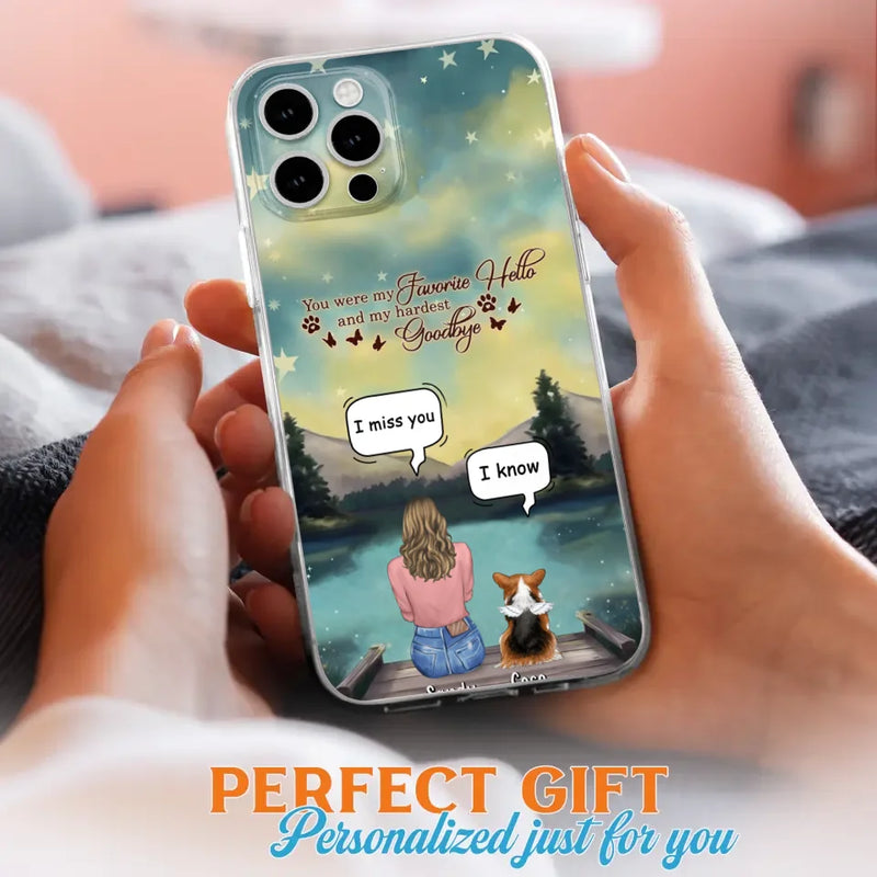 Personalized Memorial Pet Phone Case - Memorial Gift Idea For Pet Lover - Up to 4 Pets - Gift Idea For Dog/Cat Lover - Your Wings Were Ready But Our Hearts Were Not - Case For iPhone And Samsung