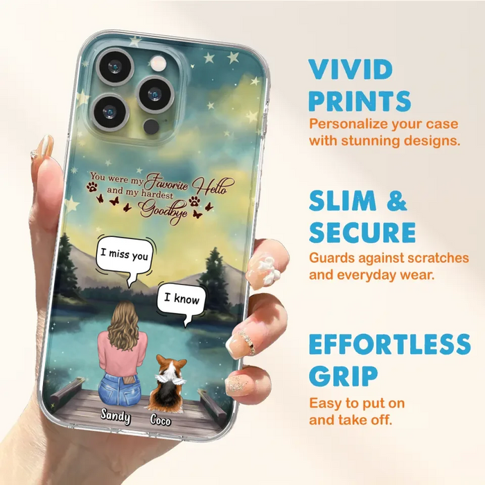 Custom Personalized Memorial Pet Phone Case - Memorial Gift Idea For Pet Lover - Up to 4 Pets - Gift Idea For Dog/Cat Lover - Your Wings Were Ready But Our Hearts Were Not - Case For iPhone And Samsung