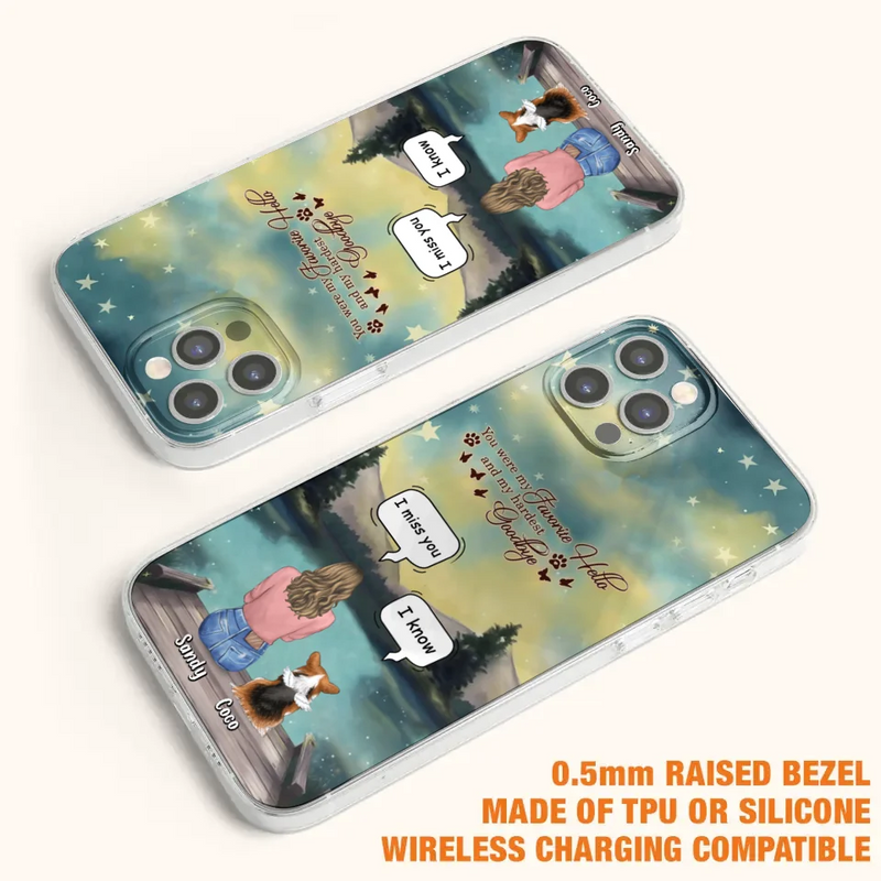 Personalized Memorial Pet Phone Case - Memorial Gift Idea For Pet Lover - Up to 4 Pets - Gift Idea For Dog/Cat Lover - Your Wings Were Ready But Our Hearts Were Not - Case For iPhone And Samsung