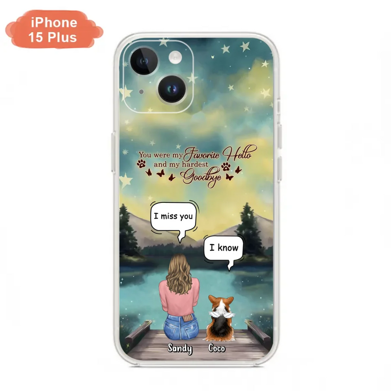 Personalized Memorial Pet Phone Case - Memorial Gift Idea For Pet Lover - Up to 4 Pets - Gift Idea For Dog/Cat Lover - Your Wings Were Ready But Our Hearts Were Not - Case For iPhone And Samsung