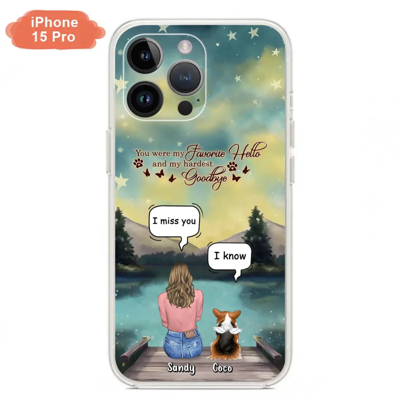 Personalized Memorial Pet Phone Case - Memorial Gift Idea For Pet Lover - Up to 4 Pets - Gift Idea For Dog/Cat Lover - Your Wings Were Ready But Our Hearts Were Not - Case For iPhone And Samsung