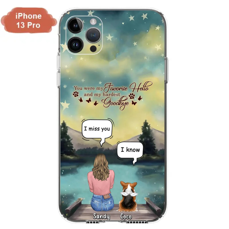 Personalized Memorial Pet Phone Case - Memorial Gift Idea For Pet Lover - Up to 4 Pets - Gift Idea For Dog/Cat Lover - Your Wings Were Ready But Our Hearts Were Not - Case For iPhone And Samsung