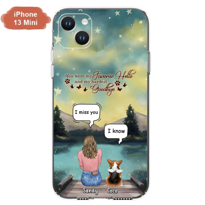 Personalized Memorial Pet Phone Case - Memorial Gift Idea For Pet Lover - Up to 4 Pets - Gift Idea For Dog/Cat Lover - Your Wings Were Ready But Our Hearts Were Not - Case For iPhone And Samsung