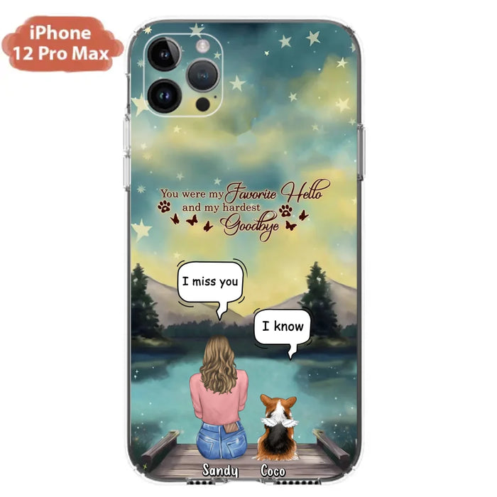 Custom Personalized Memorial Pet Phone Case - Memorial Gift Idea For Pet Lover - Up to 4 Pets - Gift Idea For Dog/Cat Lover - Your Wings Were Ready But Our Hearts Were Not - Case For iPhone And Samsung