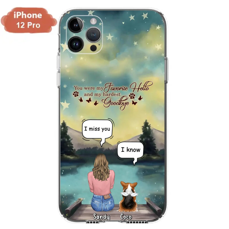Personalized Memorial Pet Phone Case - Memorial Gift Idea For Pet Lover - Up to 4 Pets - Gift Idea For Dog/Cat Lover - Your Wings Were Ready But Our Hearts Were Not - Case For iPhone And Samsung