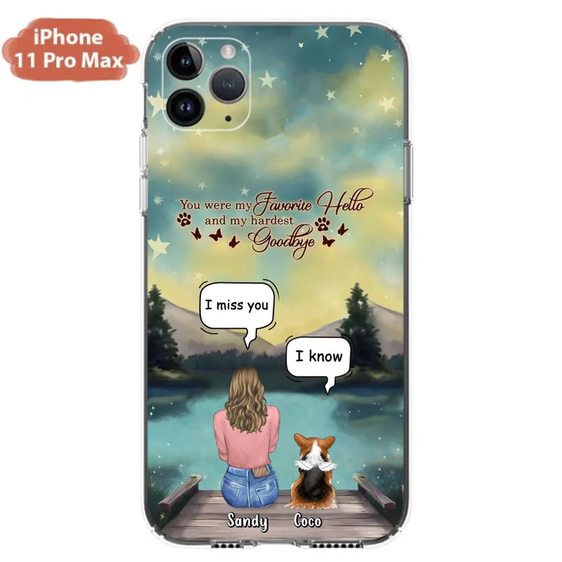 Personalized Memorial Pet Phone Case - Memorial Gift Idea For Pet Lover - Up to 4 Pets - Gift Idea For Dog/Cat Lover - Your Wings Were Ready But Our Hearts Were Not - Case For iPhone And Samsung