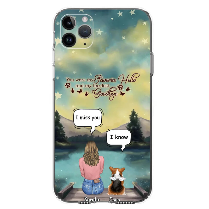 Personalized Memorial Pet Phone Case - Memorial Gift Idea For Pet Lover - Up to 4 Pets - Gift Idea For Dog/Cat Lover - Your Wings Were Ready But Our Hearts Were Not - Case For iPhone And Samsung