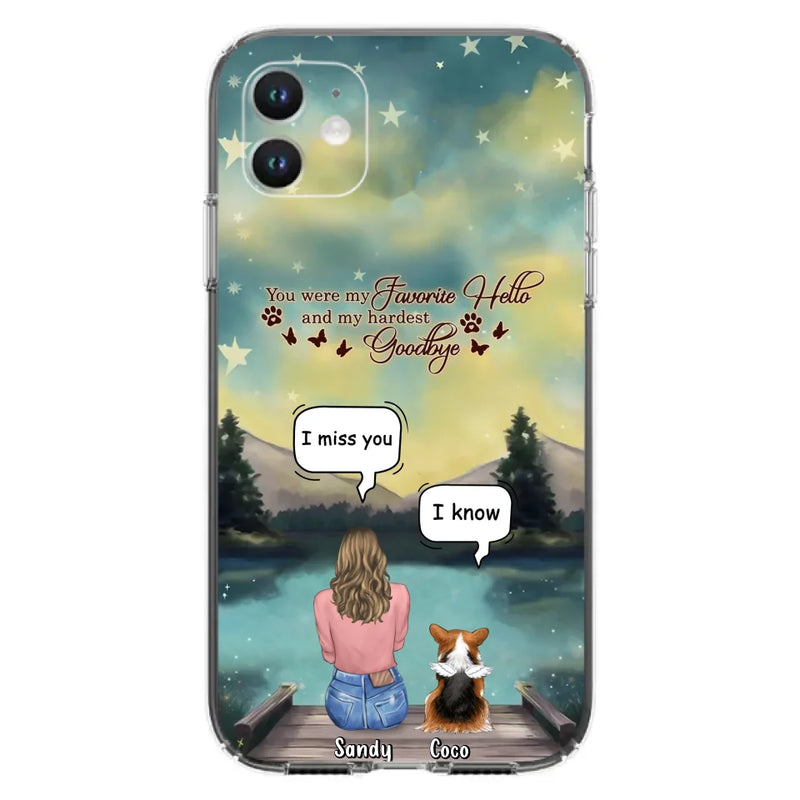 Personalized Memorial Pet Phone Case - Memorial Gift Idea For Pet Lover - Up to 4 Pets - Gift Idea For Dog/Cat Lover - Your Wings Were Ready But Our Hearts Were Not - Case For iPhone And Samsung