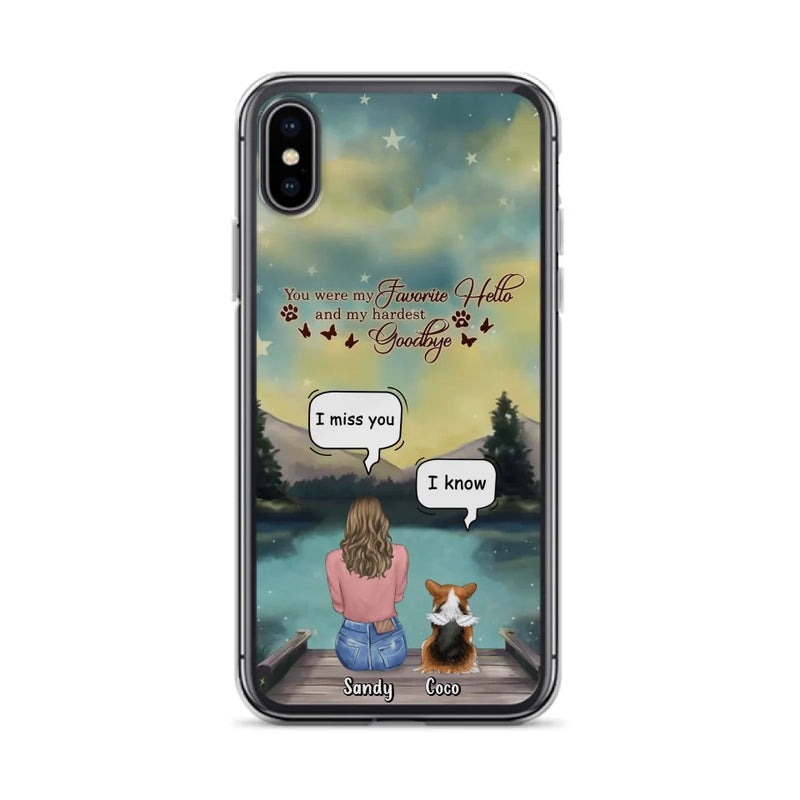 Personalized Memorial Pet Phone Case - Memorial Gift Idea For Pet Lover - Up to 4 Pets - Gift Idea For Dog/Cat Lover - Your Wings Were Ready But Our Hearts Were Not - Case For iPhone And Samsung