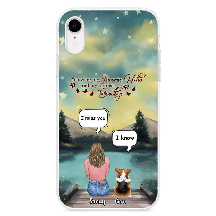 Custom Personalized Memorial Pet Phone Case - Memorial Gift Idea For Pet Lover - Up to 4 Pets - Gift Idea For Dog/Cat Lover - Your Wings Were Ready But Our Hearts Were Not - Case For iPhone And Samsung