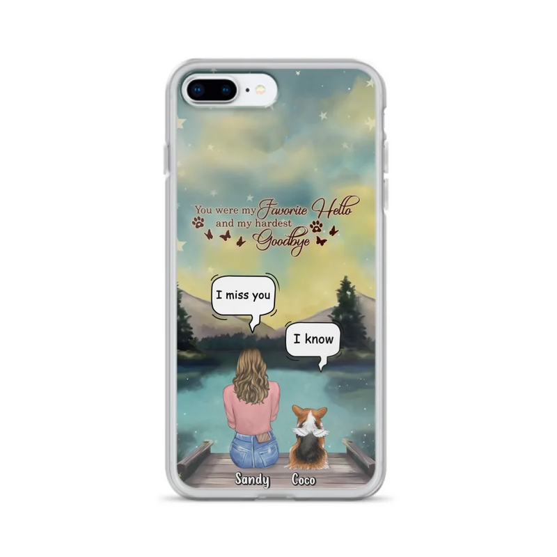 Personalized Memorial Pet Phone Case - Memorial Gift Idea For Pet Lover - Up to 4 Pets - Gift Idea For Dog/Cat Lover - Your Wings Were Ready But Our Hearts Were Not - Case For iPhone And Samsung