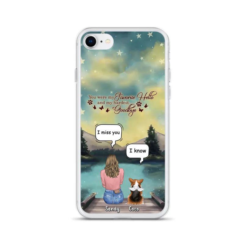 Personalized Memorial Pet Phone Case - Memorial Gift Idea For Pet Lover - Up to 4 Pets - Gift Idea For Dog/Cat Lover - Your Wings Were Ready But Our Hearts Were Not - Case For iPhone And Samsung