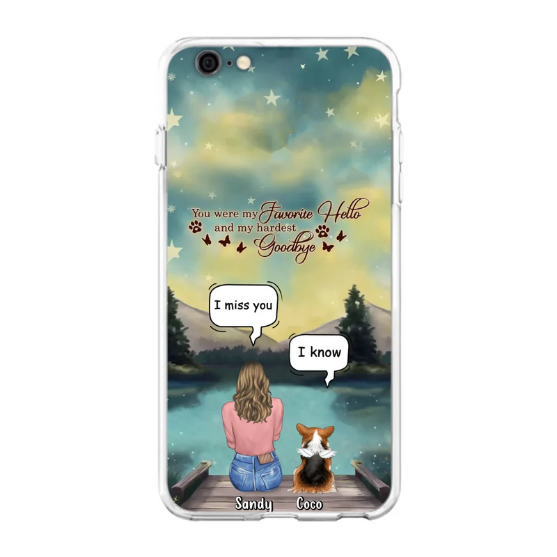Personalized Memorial Pet Phone Case - Memorial Gift Idea For Pet Lover - Up to 4 Pets - Gift Idea For Dog/Cat Lover - Your Wings Were Ready But Our Hearts Were Not - Case For iPhone And Samsung