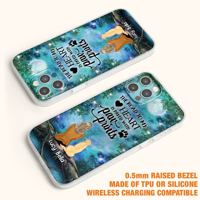 Custom Personalized Memorial Dog Phone Case - Upto 5 Dogs - Gift Idea For Dog Lover - Case For iPhone And Samsung