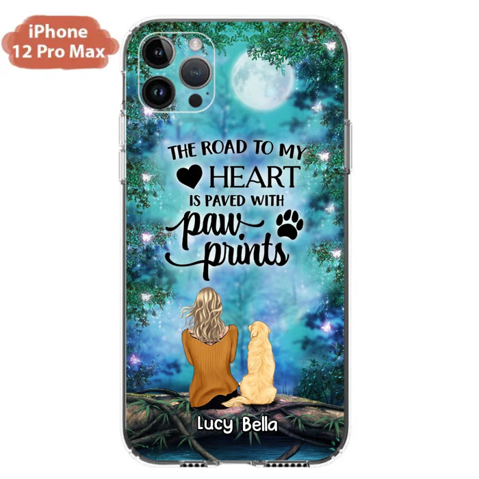 Custom Personalized Memorial Dog Phone Case - Upto 5 Dogs - Gift Idea For Dog Lover - Case For iPhone And Samsung