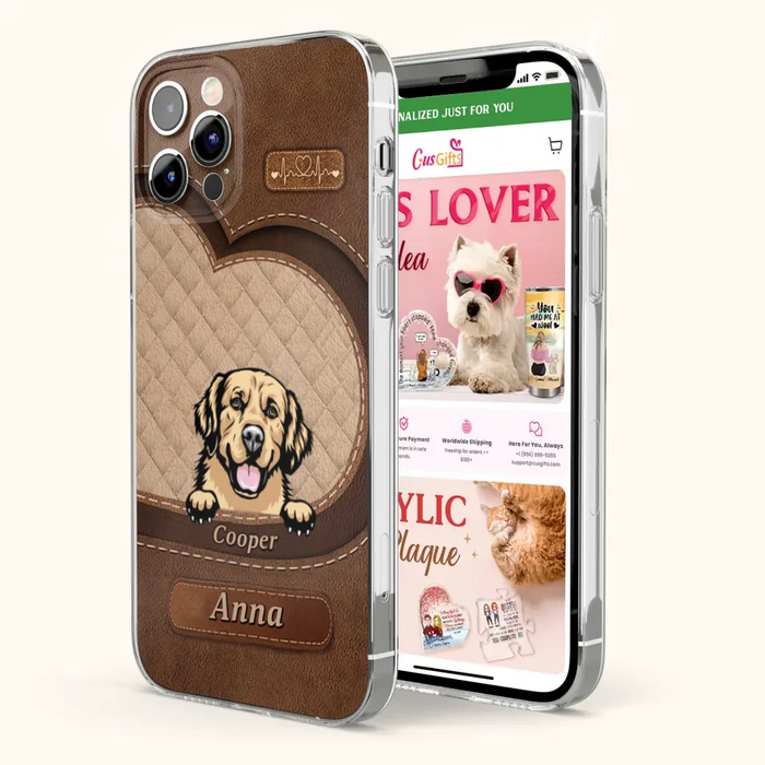 Custom Personalized Dog Phone Case - Gift Idea For Dog Lovers - Case For iPhone And Samsung