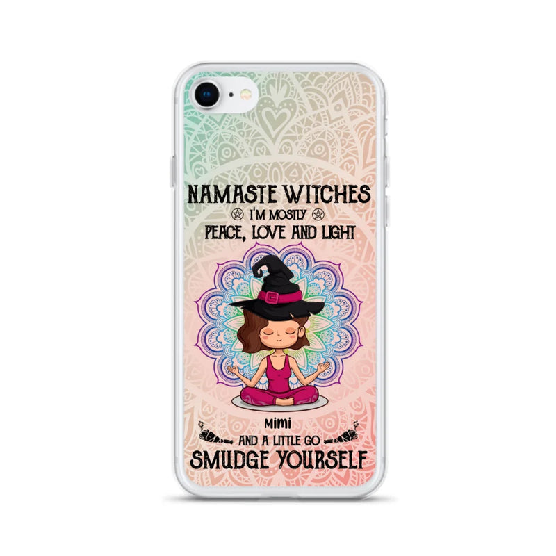 Custom Personalized Yoga Phone Case - Gift for Yoga Lovers - iPhone and Samsung Case - Namaste Witches
