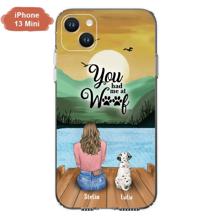 Custom Personalized Dog Mom Phone Case - Gifts For Dog Lover With Upto 4 Dogs - You Had Me At Woof - The New Version for iPhone 16 Series