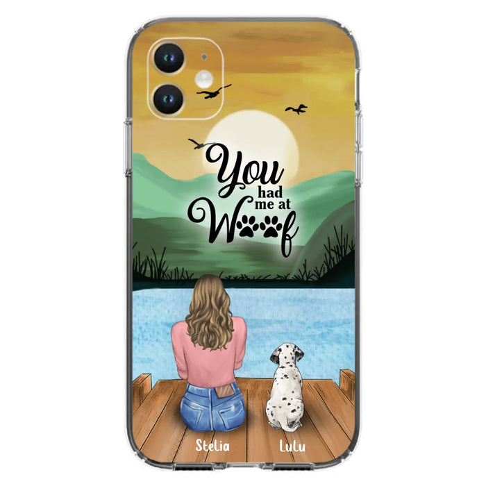 Custom Personalized Dog Mom Phone Case - Gifts For Dog Lover With Upto 4 Dogs - You Had Me At Woof - The New Version for iPhone 16 Series