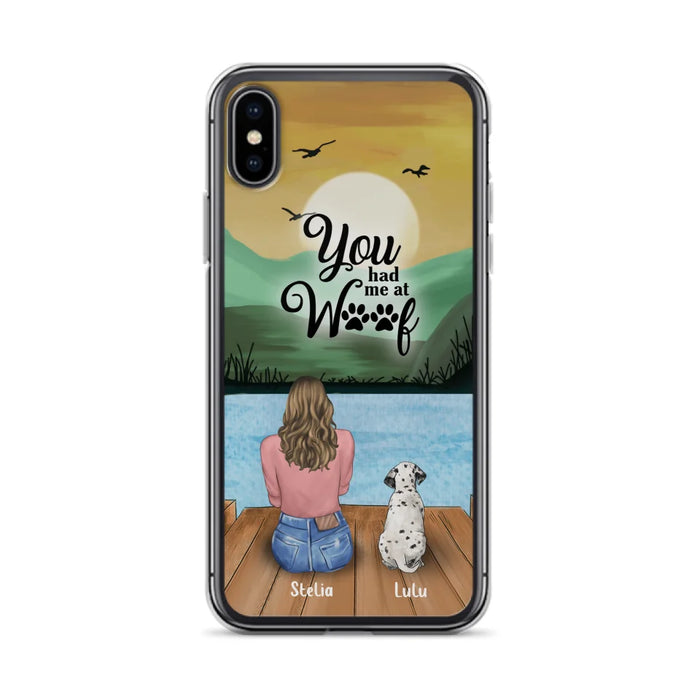 Custom Personalized Dog Mom Phone Case - Gifts For Dog Lover With Upto 4 Dogs - You Had Me At Woof - The New Version for iPhone 16 Series