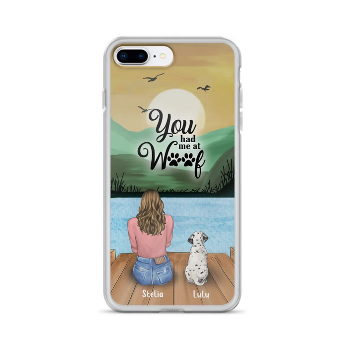 Custom Personalized Dog Mom Phone Case - Gifts For Dog Lover With Upto 4 Dogs - You Had Me At Woof - The New Version for iPhone 16 Series