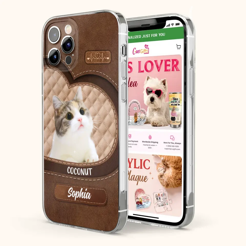 Personalized Pet Photo Phone Case - Gift Idea For Pet Owners - Case for iPhone/Samsung