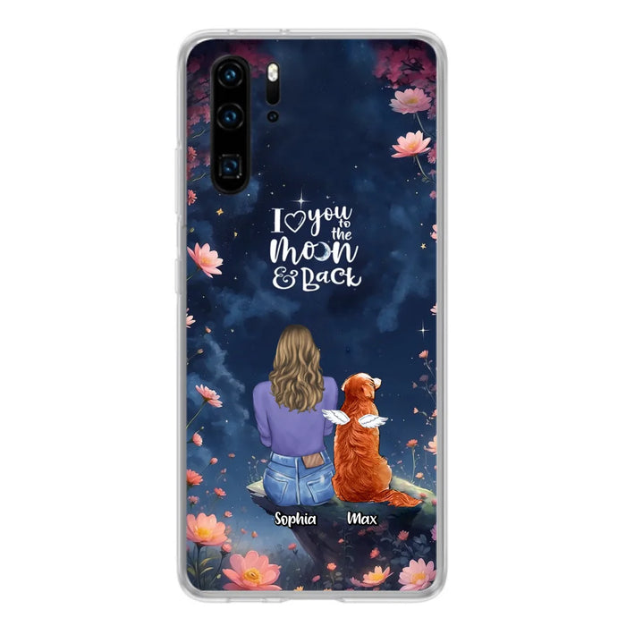 Custom Personalized Pet Phone Case - Gift Idea For Dog/ Cat/ Rabbit Owner - Case For Xiaomi/ Oppo/ Huawei - I Love You To The Moon & Back