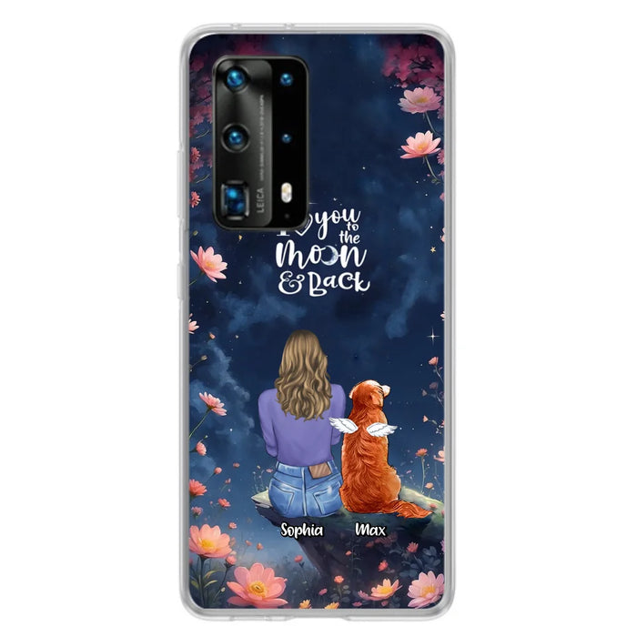 Custom Personalized Pet Phone Case - Gift Idea For Dog/ Cat/ Rabbit Owner - Case For Xiaomi/ Oppo/ Huawei - I Love You To The Moon & Back