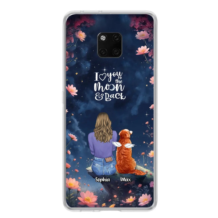 Custom Personalized Pet Phone Case - Gift Idea For Dog/ Cat/ Rabbit Owner - Case For Xiaomi/ Oppo/ Huawei - I Love You To The Moon & Back