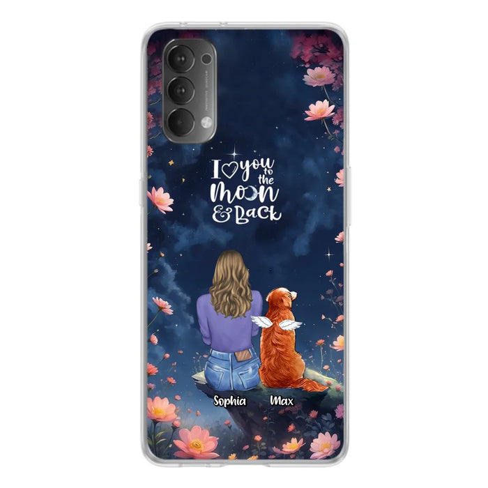 Custom Personalized Pet Phone Case - Gift Idea For Dog/ Cat/ Rabbit Owner - Case For Xiaomi/ Oppo/ Huawei - I Love You To The Moon & Back