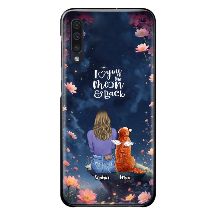 Custom Personalized Pet Phone Case - Gift Idea For Dog/ Cat/ Rabbit Owner - Case For iPhone/ Samsung - I Love You To The Moon & Back