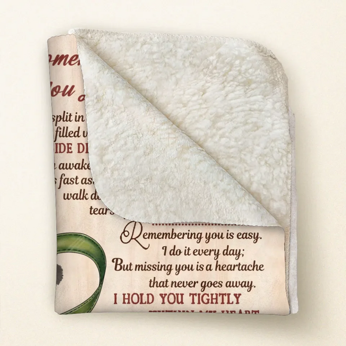 Personalized Memorial Pet Pawprint Fleece Throw/Quilt Blanket - Memorial Gift Idea For Dog/Cat/Pet Lover - The Moment That You Left Me