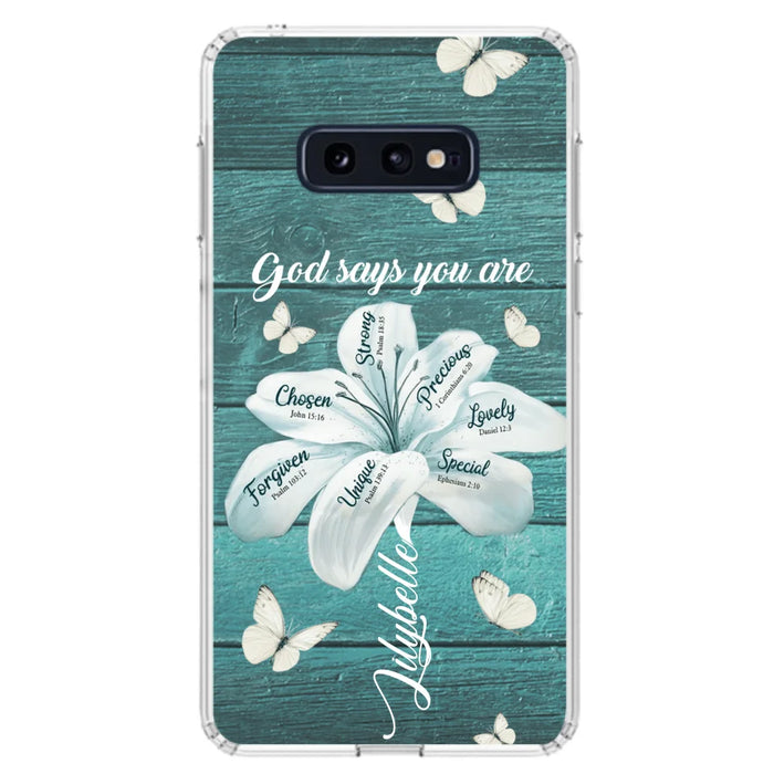 Custom Personalized Phone Case - Gods Says You Are - Case For Iphone Samsung - BR9N4C