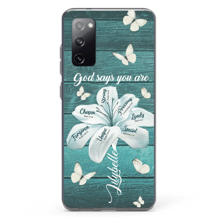 Custom Personalized Phone Case - Gods Says You Are - Case For Iphone Samsung - BR9N4C