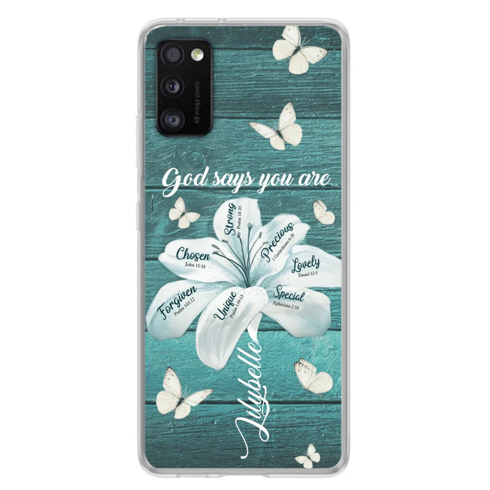 Custom Personalized Phone Case - Gods Says You Are - Case For Iphone Samsung - BR9N4C