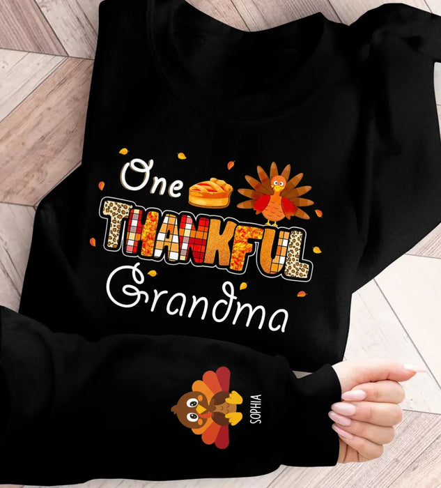 Custom Personalized Grandma AOP Sweater - Up to 8 Kids - Gift Idea To Grandma/ Mom - One Thankful Grandma