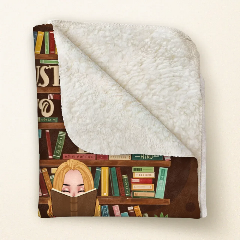 Personalized Reading Girl Quilt/Fleece Throw Blanket - Gift Idea For  Book Lover - Reading Is My Happy Place