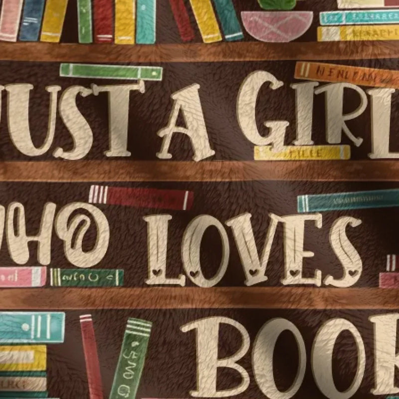 Personalized Reading Girl Quilt/Fleece Throw Blanket - Gift Idea For  Book Lover - Reading Is My Happy Place