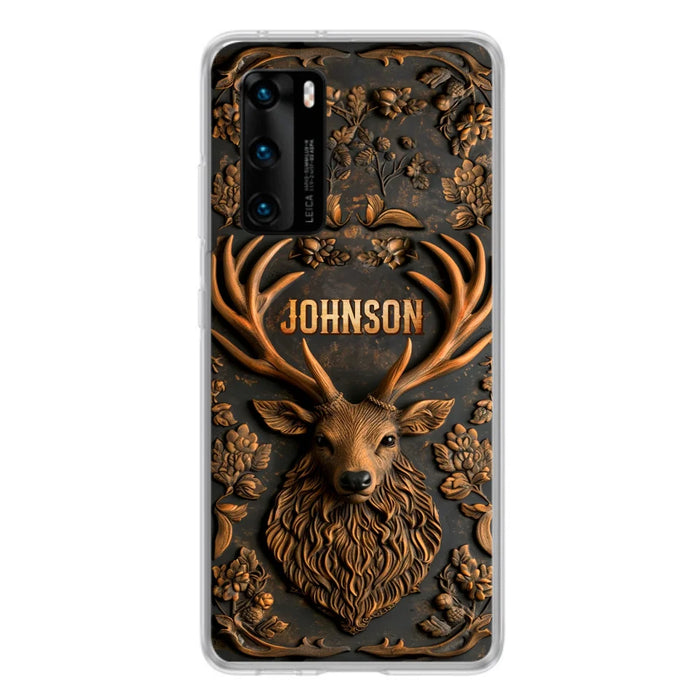 Custom Personalized Deer Hunting 3D Printed Effect  Phone Case - Gift Idea For Hunting Lover - Case For Xiaomi/ Oppo/ Huawei