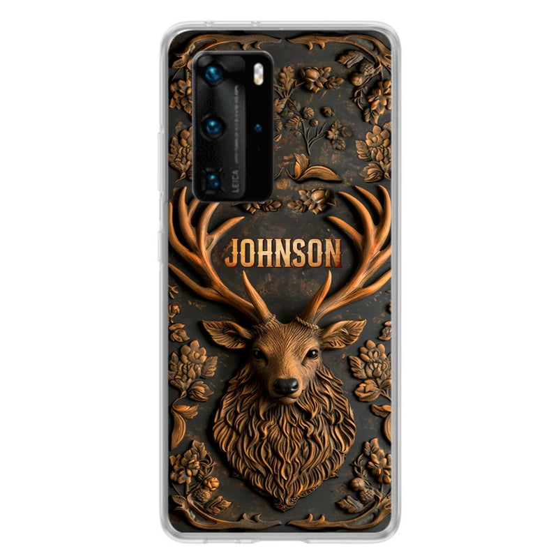Custom Personalized Deer Hunting 3D Printed Effect  Phone Case - Gift Idea For Hunting Lover - Case For Xiaomi/ Oppo/ Huawei