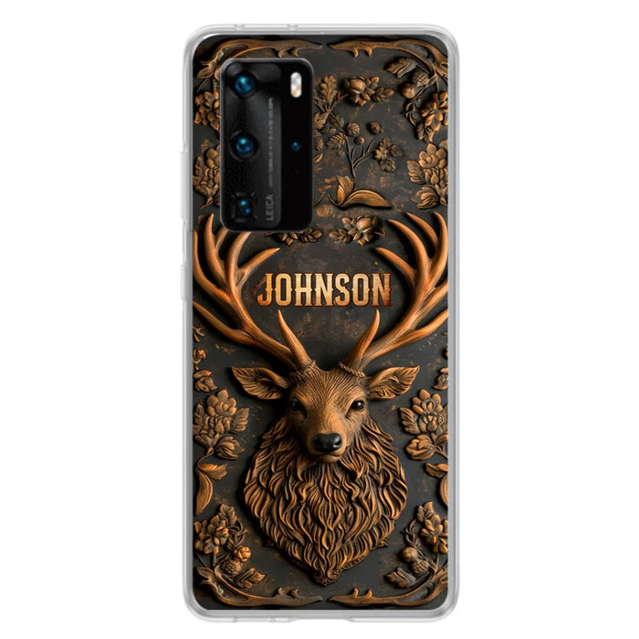 Custom Personalized Deer Hunting 3D Printed Effect  Phone Case - Gift Idea For Hunting Lover - Case For Xiaomi/ Oppo/ Huawei