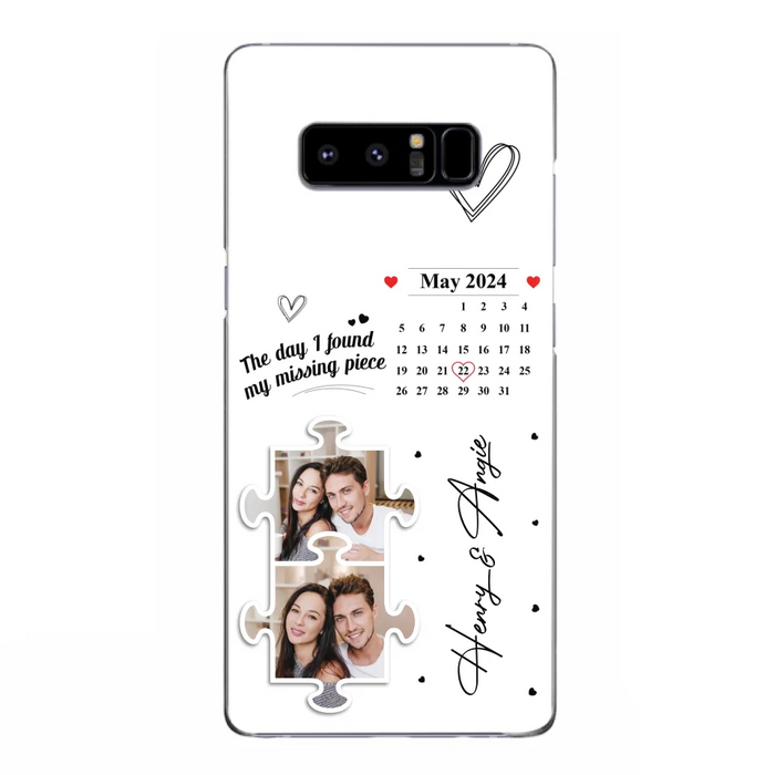 Custom Personalized Couple Phone Case For iPhone/ Samsung - Anniversary Gift For Couple - Upload Photos - The Day I Found My Missing Piece