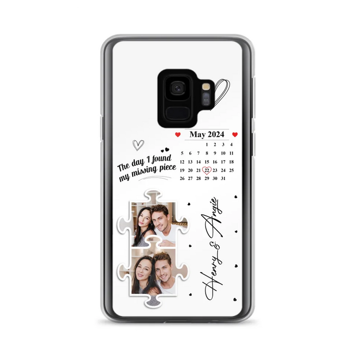 Custom Personalized Couple Phone Case For iPhone/ Samsung - Anniversary Gift For Couple - Upload Photos - The Day I Found My Missing Piece