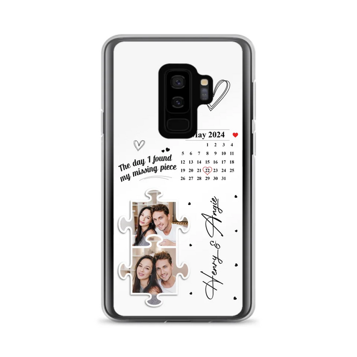 Custom Personalized Couple Phone Case For iPhone/ Samsung - Anniversary Gift For Couple - Upload Photos - The Day I Found My Missing Piece