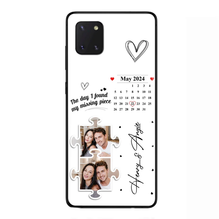 Custom Personalized Couple Phone Case For iPhone/ Samsung - Anniversary Gift For Couple - Upload Photos - The Day I Found My Missing Piece