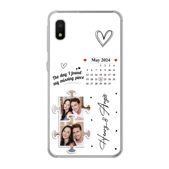 Custom Personalized Couple Phone Case For iPhone/ Samsung - Anniversary Gift For Couple - Upload Photos - The Day I Found My Missing Piece