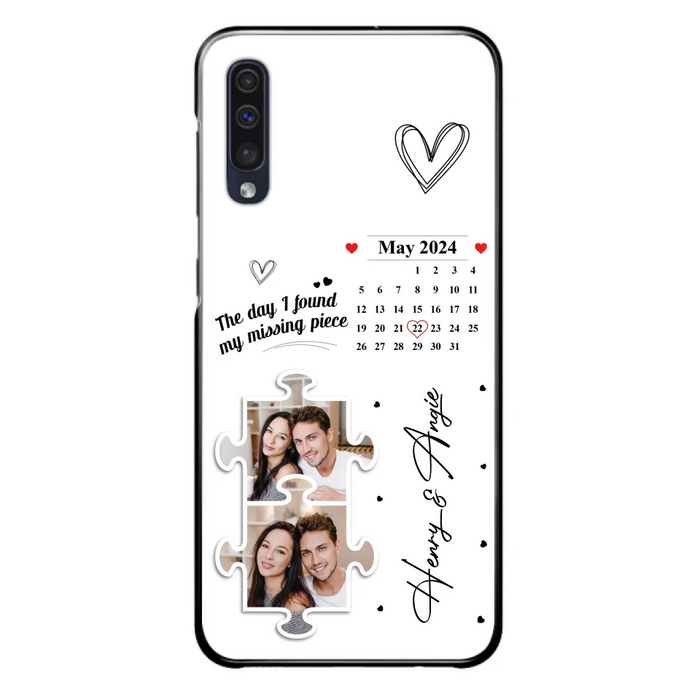 Custom Personalized Couple Phone Case For iPhone/ Samsung - Anniversary Gift For Couple - Upload Photos - The Day I Found My Missing Piece