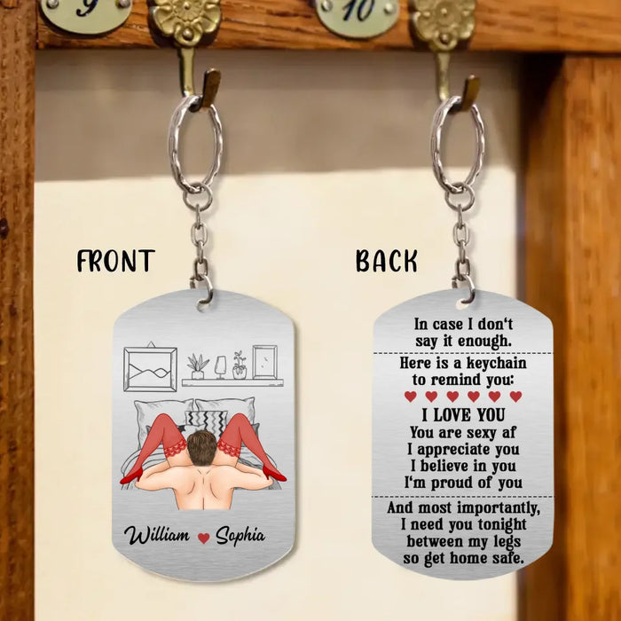 Custom Personalized Couple Aluminum Keychain - Christmas/ Valentine's Day/ Birthday Gift For Couple - Need You Here With Me