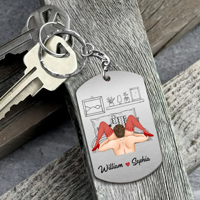 Custom Personalized Couple Aluminum Keychain - Christmas/ Valentine's Day/ Birthday Gift For Couple - Need You Here With Me