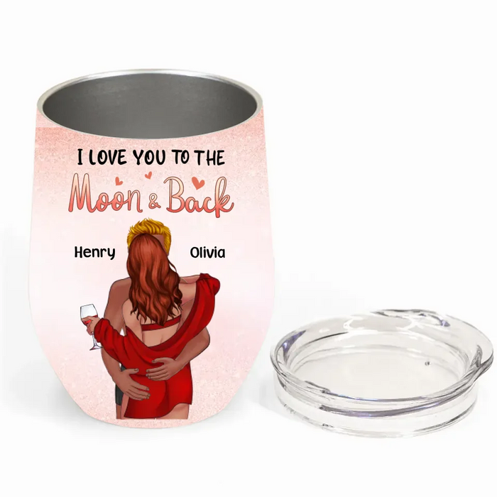 Custom Personalized Couple Wine Tumbler - Funny Gift Idea For Couple/ Husband And Wife - Yours Is My Favorite